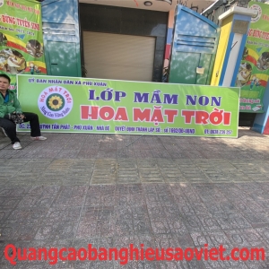 BẢNG HIỆU TRƯỜNG MẦM NON NHÀ BÈ QUẬN 7
