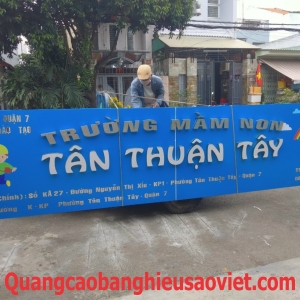 BẢNG HIỆU MẦM NON TT TÂY Q,7