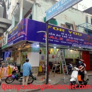 BẢNG HIỆU KHUNG SẮT CĂN BẠC NGUYỄN TRẢI Q,5 - TP.HCM
